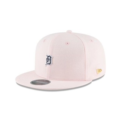 Pink Detroit Tigers Hat - New Era MLB Micro Stitch 9FIFTY Snapback Caps USA9874560